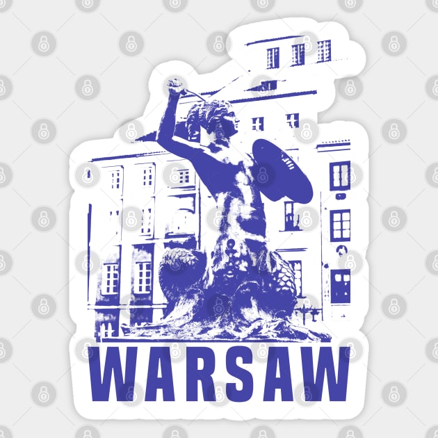 Warsaw Sticker by Den Vector